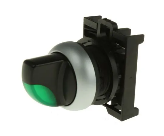 63-7526-86 Eaton M22 2 Position Selector Switch Knob Latching 78635875 & M22-WRLK-G+M22-A
