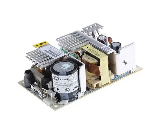 63-7410-24 Artesyn Embedded Technologies 60W 1 Output Embedded Switch Mode Power Supply SMPS, 5A, 12V dc Open Frame LPS63