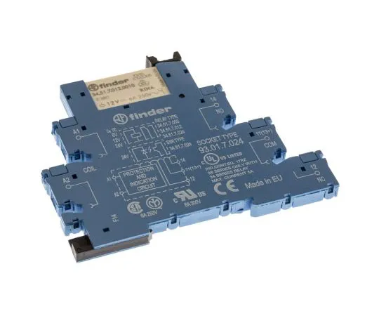 63-7518-69 Finder 12V dc DIN Rail Interface Relay Module, SPDT 38.51.7.012.0050