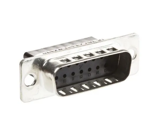 63-7480-28 TE Connectivity AMPLIMITE HDP-20 Series Straight Crimp D-sub Connector, Plug, 15 Pin 167293-1