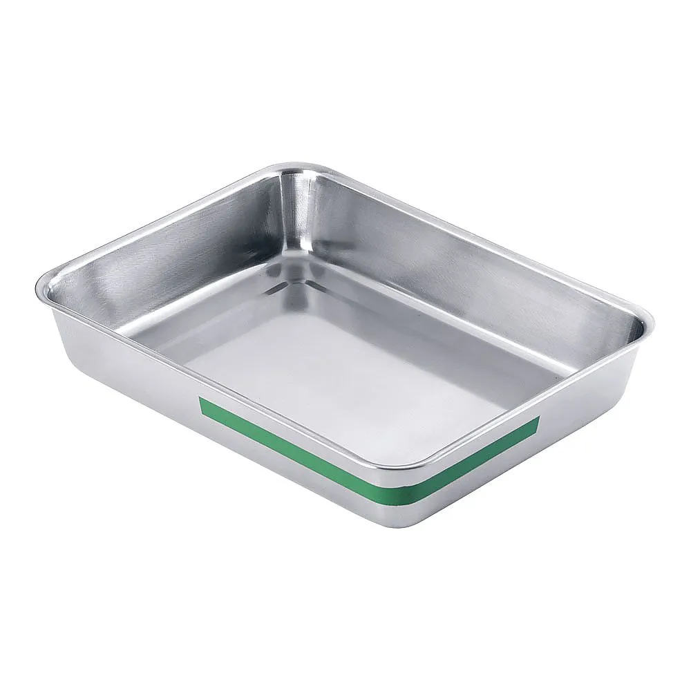 62-6369-72 TKG Stainless Steel Color Line Square Butt 10 Pack Green ABTE512
