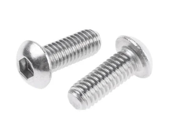 63-7438-02 RS PRO M6 x 16mm Hex Socket Button Screw Plain Stainless Steel 232-8287