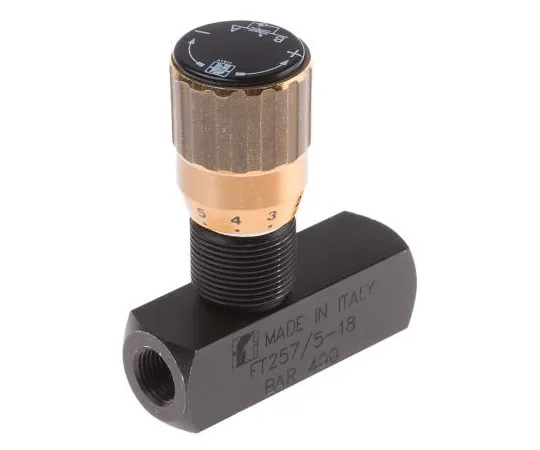 63-7520-94 RS PRO Line Mounting Hydraulic Flow Control Valve, G 1/8 390-7724