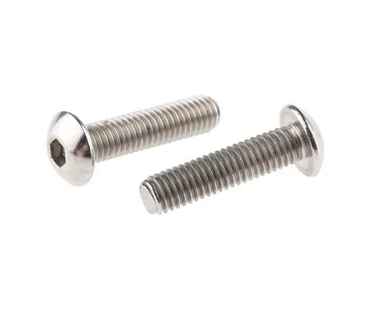 63-7438-01 RS Pro M5 x 20mm Hex Socket Button Screw Plain Stainless Steel 232-8265