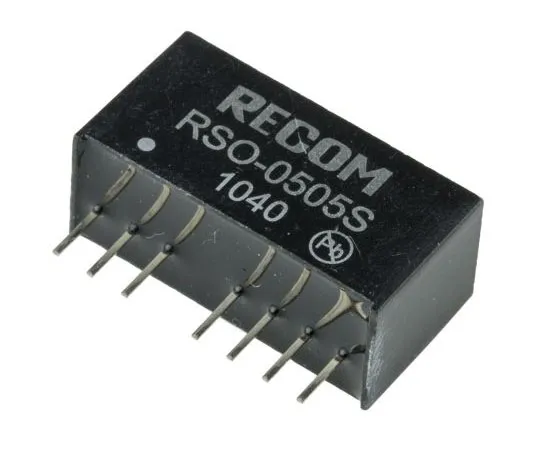 63-7356-61 Recom RSO 1W Isolated DC-DC Converter Through Hole, Voltage in 4.5 → 9 V dc, Voltage out 5V dc RSO-0505S