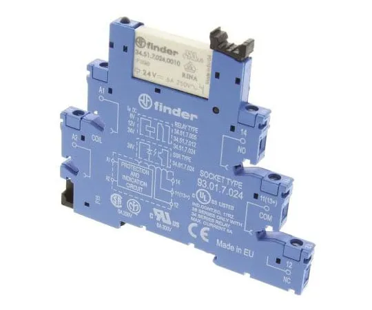 63-7518-70 Finder 24V dc DIN Rail Interface Relay Module, SPDT 38.51.7.024.0050