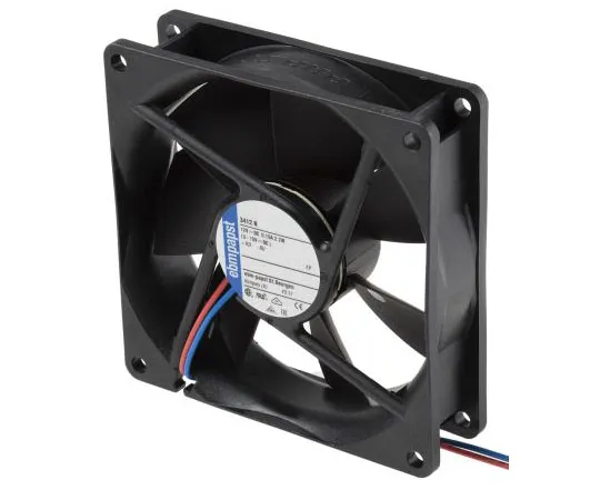 63-7495-83 ebm-papst 3400N Series Axial Fan, 92 x 92 x 25.4mm, 84m³/h, 2.2W, 12 V dc 3412N