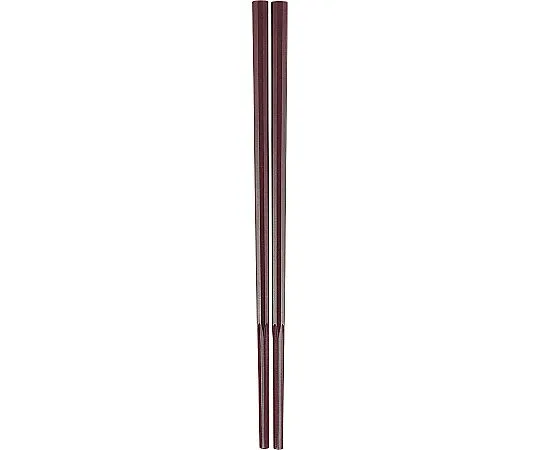 62-6727-78 10 Square Gurumen Chopsticks, Extra Thick, 23 cm, Red GM-4053