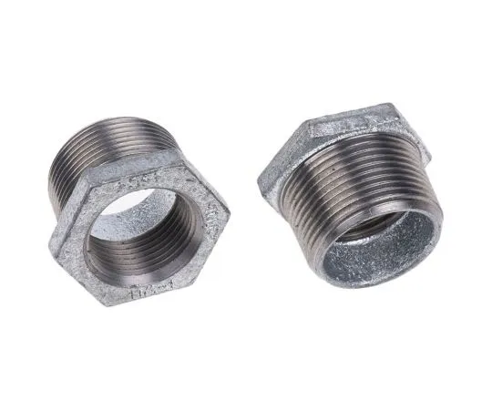 63-7491-35 Georg Fischer Malleable Iron Fitting Reducer Bush, 1-1/4 in BSPT Male (Connection 1), 1 in BSPP Female (Connection 2) 770241231