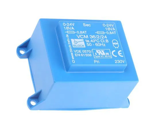 63-7500-66 24V ac 2 Output Through Hole PCB Transformer, 36VA VCM 36/2/24
