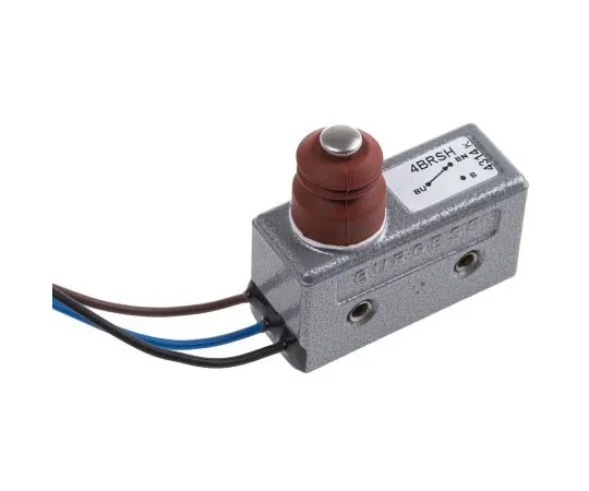 63-7532-69 SPDT Plunger Microswitch, 15 A @ 250 V ac 4BRSH