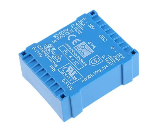 63-7420-04 12V ac 2 Output Through Hole PCB Transformer, 4VA FL 4/12