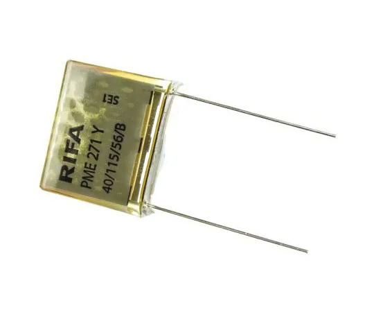 63-7485-17 KEMET Paper Capacitor 100nF 250V ac ±20% Tolerance PME271Y Through Hole +115°C PME271YD6100MR30