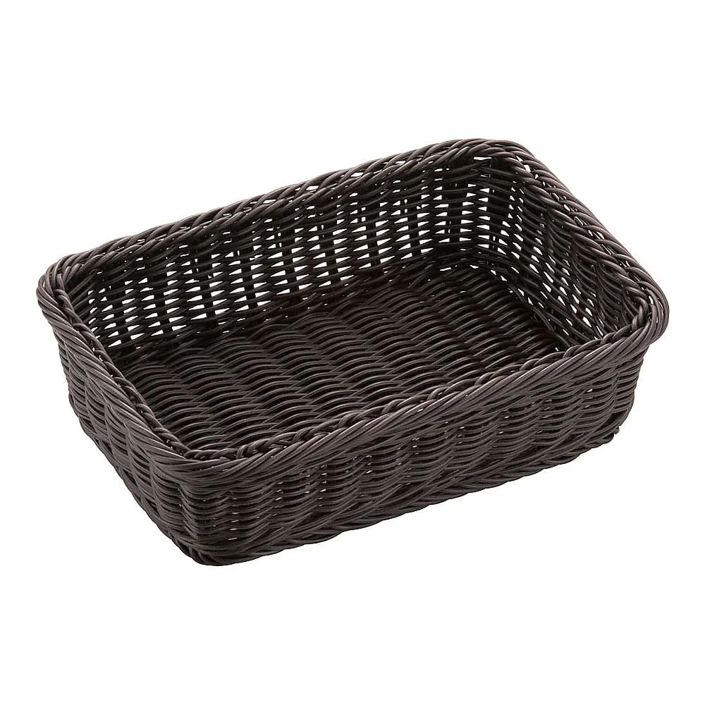 62-6581-78 Resin basket square type dark brown 91-077C