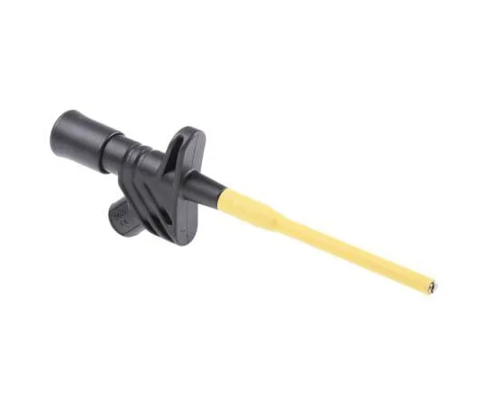 63-7437-15 Hirschmann Test & Measurement Black Hook Clip, 20A Rating, 4.3mm Tip Size 972309100
