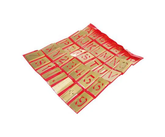 63-7486-81 AT Brown Brass Stencil, 2in 150761