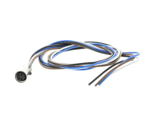 63-7513-18 Belden Straight M8 to Unterminated Cable assembly, 4 Core 500mm Cable RKMF 4/0.5M