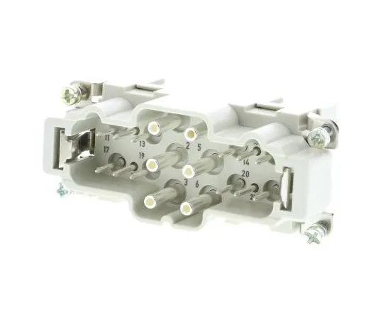 63-7526-03 Han K Series size 16 B Connector Insert, Male, 19 Way, 10 A, 40 A, 400 V, 690 V 9380182601