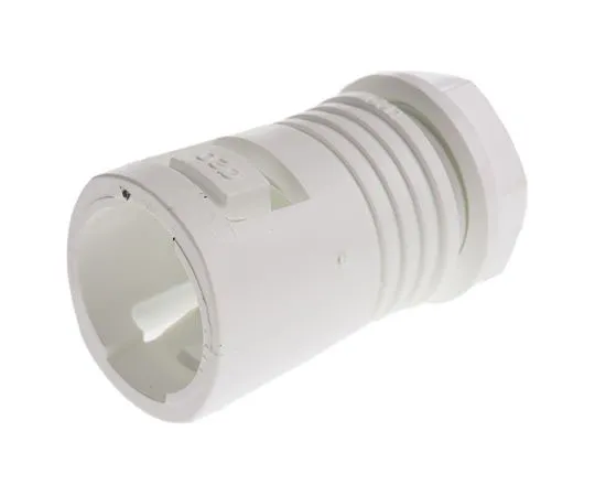 63-7448-96 Adaptaflex Straight Cable Conduit Fitting, Polyamide White 20mm nominal size IP65 M20 7TCA296140R0019 KF20/M20/A/W