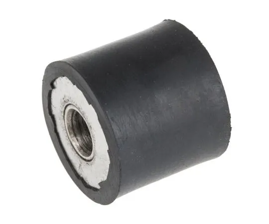 63-7392-60 RS PRO 22mm Shock Mount M8 25mm Diameter 43kg Compression Load, Female to Female Natural Rubber 171-2622