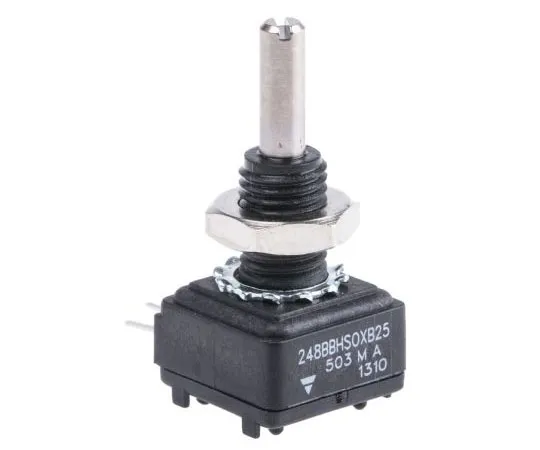 63-7356-05 Vishay 1 Gang Rotary Conductive Plastic Potentiometer with a 3.18 mm Dia. Shaft, 50kΩ, ±20%, 0.5W, Linear 248BBHS0XB25503MA