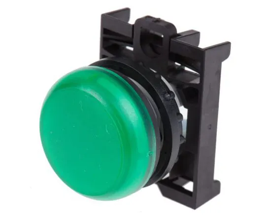 63-7526-82 Eaton M22 Series, Green Pilot Light Head, 22.5mm Cutout 78635860 & M22-L-G+M22-A
