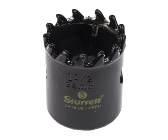 63-7477-93 Starrett Carbide Tipped 38mm Hole Saw Bi-Metal, 41mm Cut Depth BD130