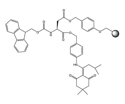 61-0404-48　［Discontinued］Fmoc-Asp(Wang Resin Ll)-ODmab 856123 1G　8561230001