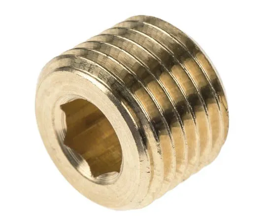 63-7437-89 Legris Brass 1/4 in BSPT Male Plug Threaded Fitting 0205 13 00