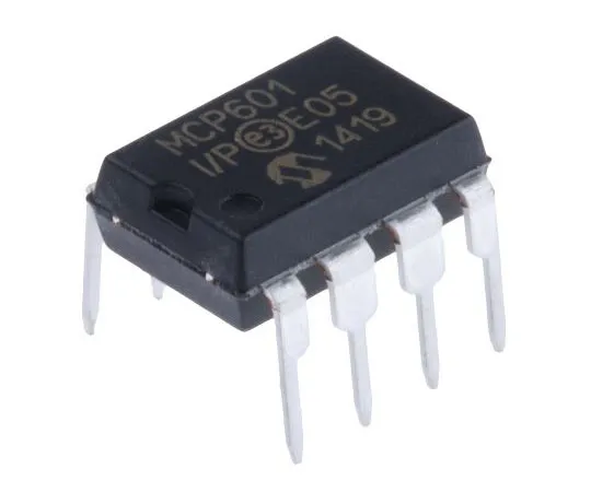 63-7514-62 MCP601-I/P Microchip, Op Amp, RRO, 2.8MHz, 3 V, 5 V, 8-Pin PDIP MCP601-I/P