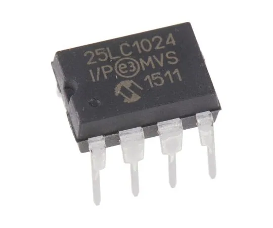 63-7359-03 Microchip 25LC1024-I/P, 1Mbit Serial EEPROM Memory, 50ns 8-Pin PDIP SPI 25LC1024-I/P