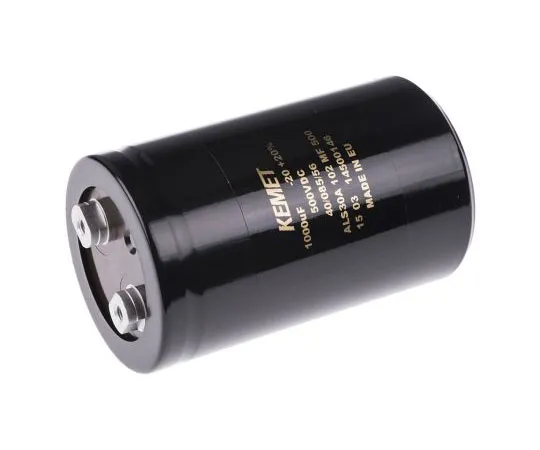 63-7516-90 KEMET 1000μF 500V dc Aluminium Electrolytic Capacitor, Chassis Mount 66 x 105mm +85°C 66mm 105mm ALS30A102MF500