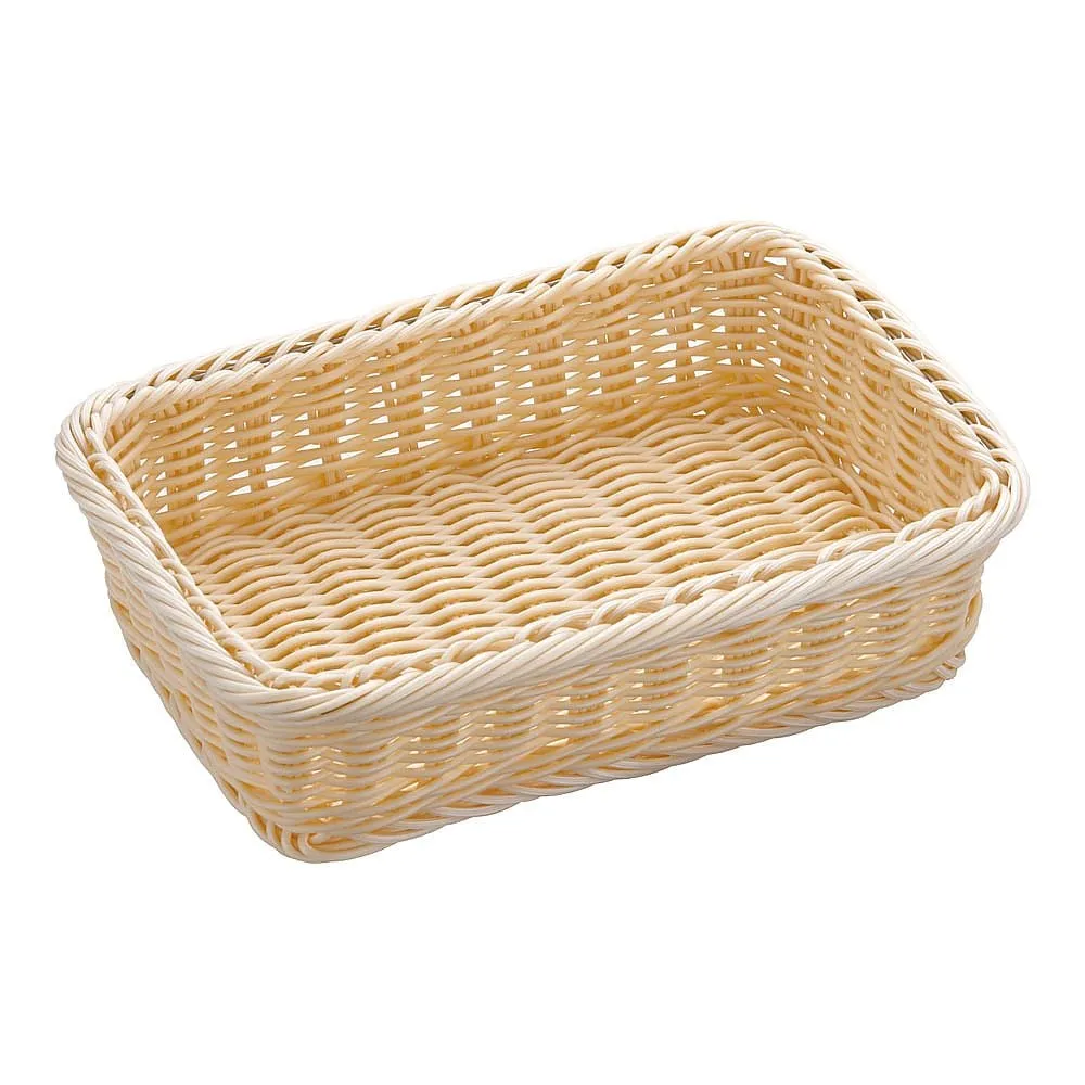 62-6581-67 Resin Basket Square White 91-097A