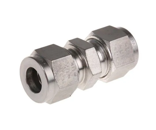 63-7539-76 S/steel tube to tube union,10mm OD SCM10-316