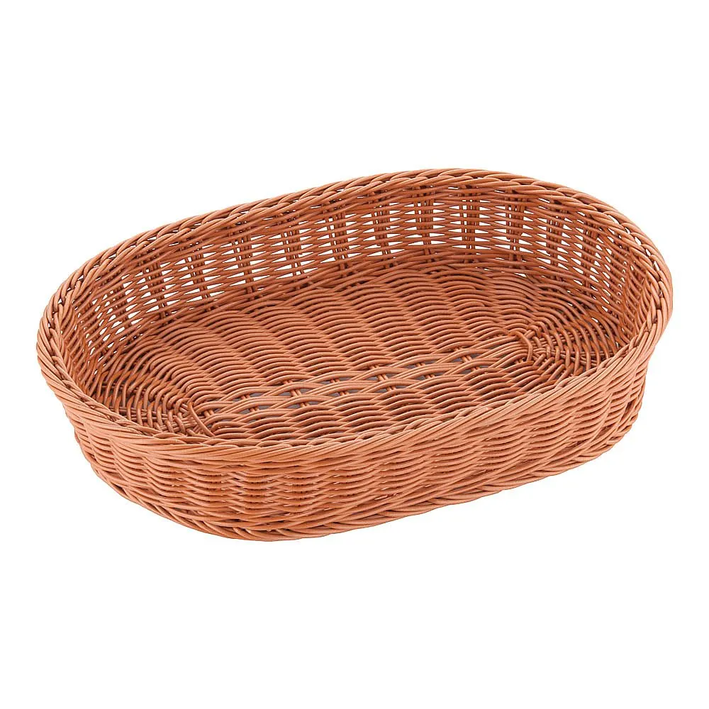 62-6581-60 Resin basket, small size, 40 cm, tea WBS1801