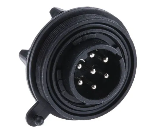 63-7461-44 Bulgin Standard Buccaneer Series Panel Mount Connector, 7 contacts Plug PX0744/P
