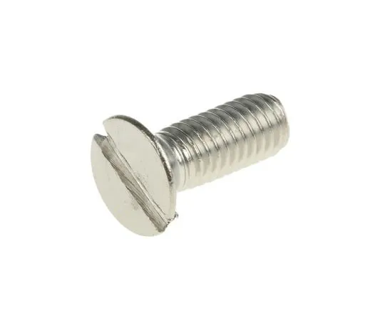 63-7380-75 RS, M6 Countersunk Head, 16mm Stainless Steel Slot A4 3161 158-3506