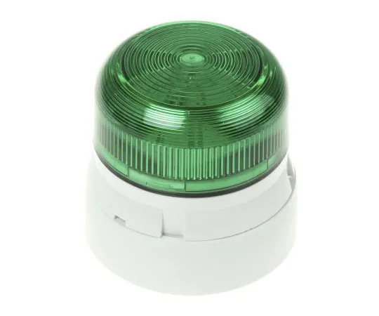 63-7484-11 Xenon, Flashing Beacon Flashguard Xenon Series, Green, Surface Mount, 12 V dc, 24 V dc QBS-0058