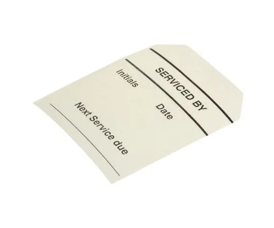 63-7547-66 RS PRO Pre-Printed Tie Label-Serviced By-. Quantity: 50 445-3694