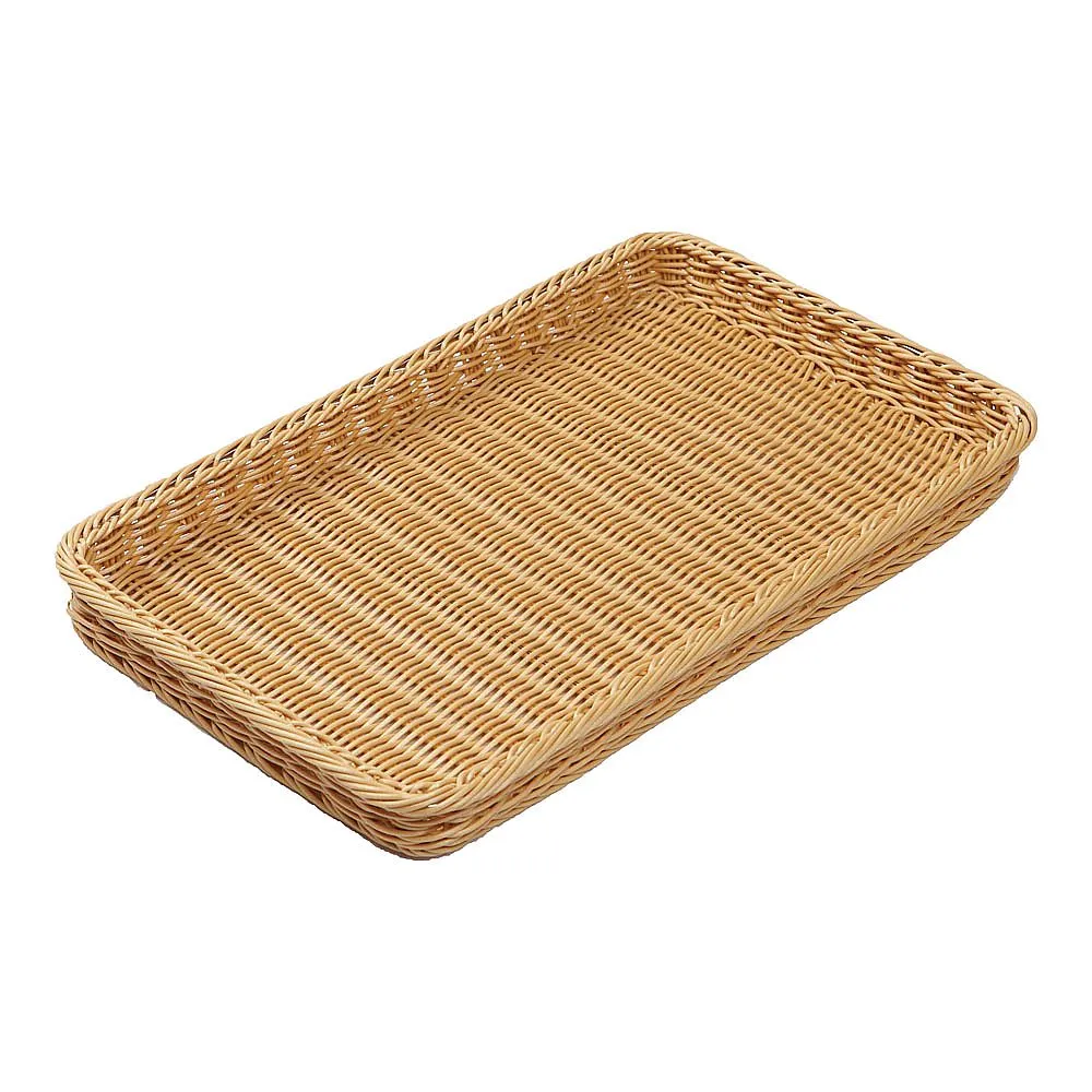 62-6582-29 PP Bakery Basket Thin Type 25 Ivory BB-4025-IV