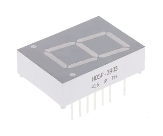 63-7446-52 HDSP-3903 Broadcom 7-Segment LED Display, CC Red 7 mcd RH DP 20.3mm HDSP-3903