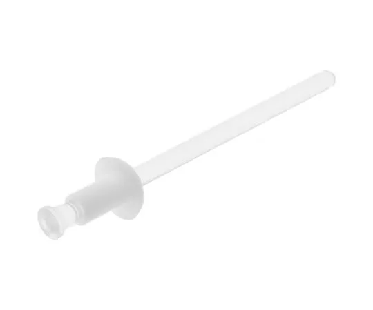 63-7515-27 6.4mm White Plain Nylon Clinch Rivet, 4mm diameter, 1 → 4 mm Thickness CR 40-1-2