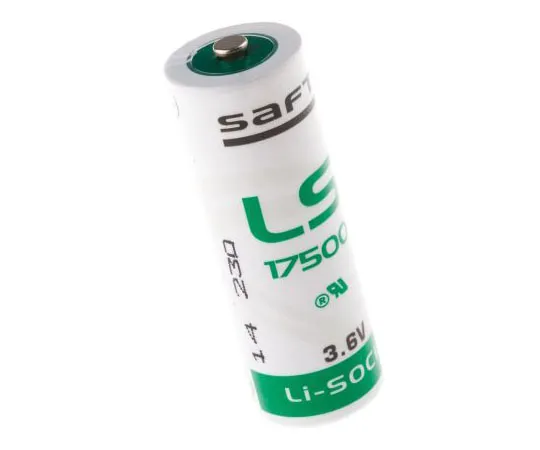 63-7535-25 Saft LS17500 A Battery, A, 3.6V, Lithium Thionyl Chloride LS17500