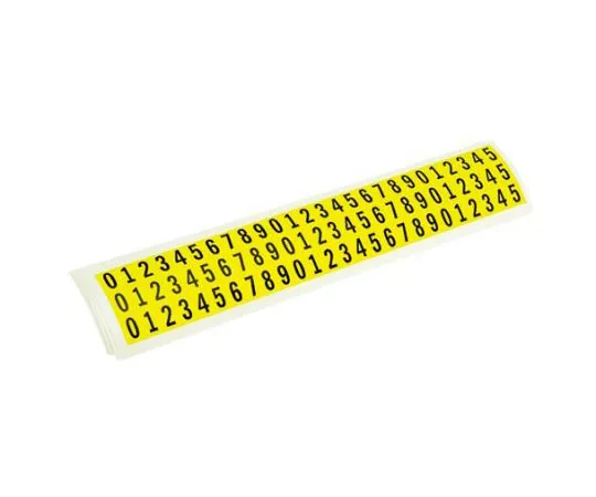 63-7547-72 RS PRO Black Numeric Label, 9.5mm 445-3880