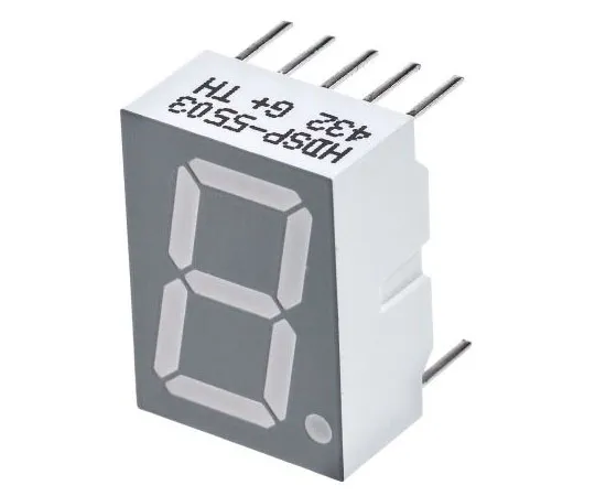 63-7361-94 HDSP-5503 Broadcom 7-Segment LED Display, CC Red 3.7 mcd RH DP 14.2mm HDSP-5503