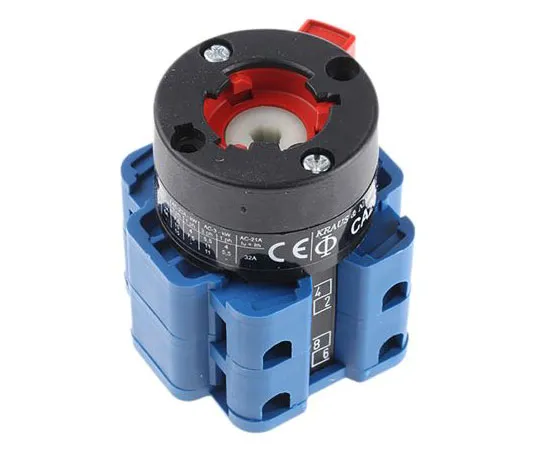 63-7485-99 Kraus & Naimer, DP 2 Position 60° Rotary Switch, 690 V, 32 A, Rotary Knob Actuator CA25A221/GBA001*FT