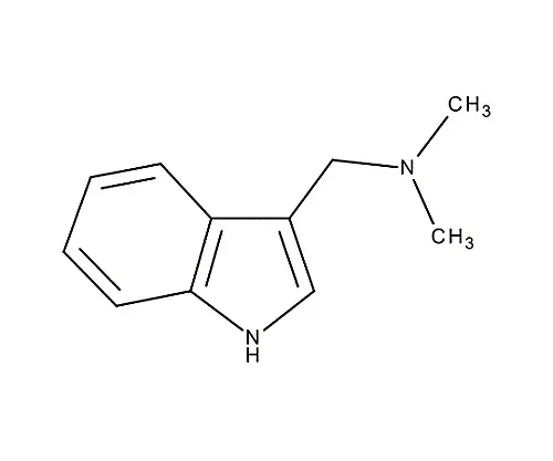 61-0335-63　［Discontinued］3-(Dimethylaminomethyl)-Indole for Synthesis 804242 50G　8.04242.0050