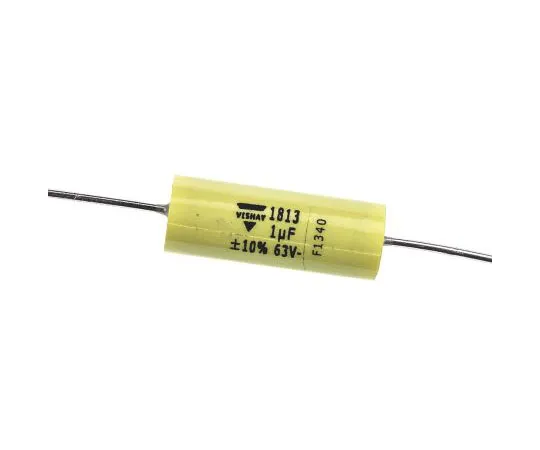 63-7411-42 Vishay 1μF Polyester Capacitor PET 40 V ac, 63 V dc ±10% MKT 1813 Series Through Hole MKT1813510065
