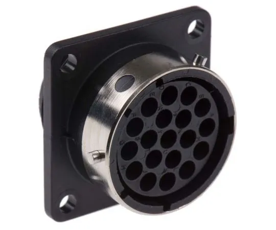 63-7430-58 Souriau UTG Series Flange Mount Housing, 19 contacts Plug UTG01619S