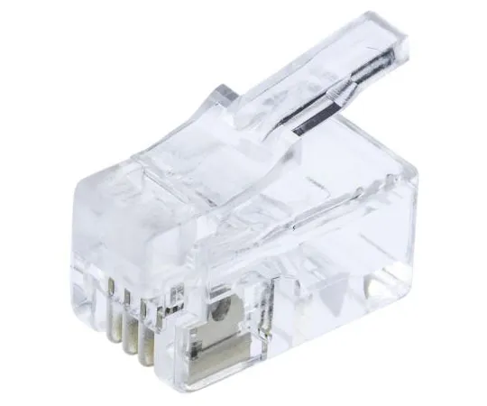 63-7494-48 RS Pro 4P4C Straight Cable Mount RJ22 Modular Plug Connector, Plug 331-6336